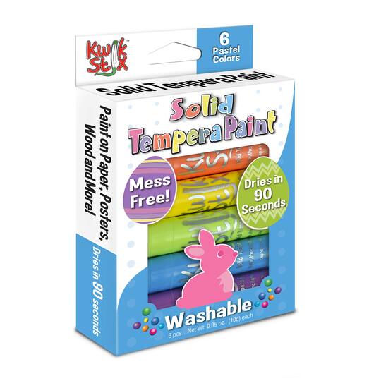 Kwik Stix™ Easter Edition Tempera Paint Sticks, 3 Packs of 6